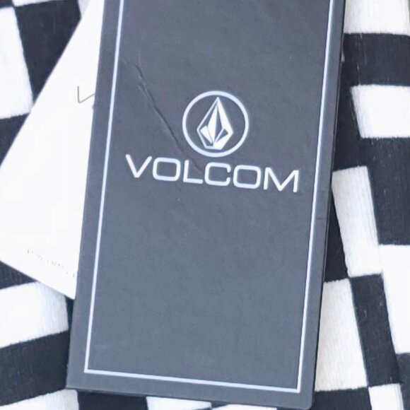 Black/White Checkered Volcom Sweatpants Medium - Picture 5 of 8